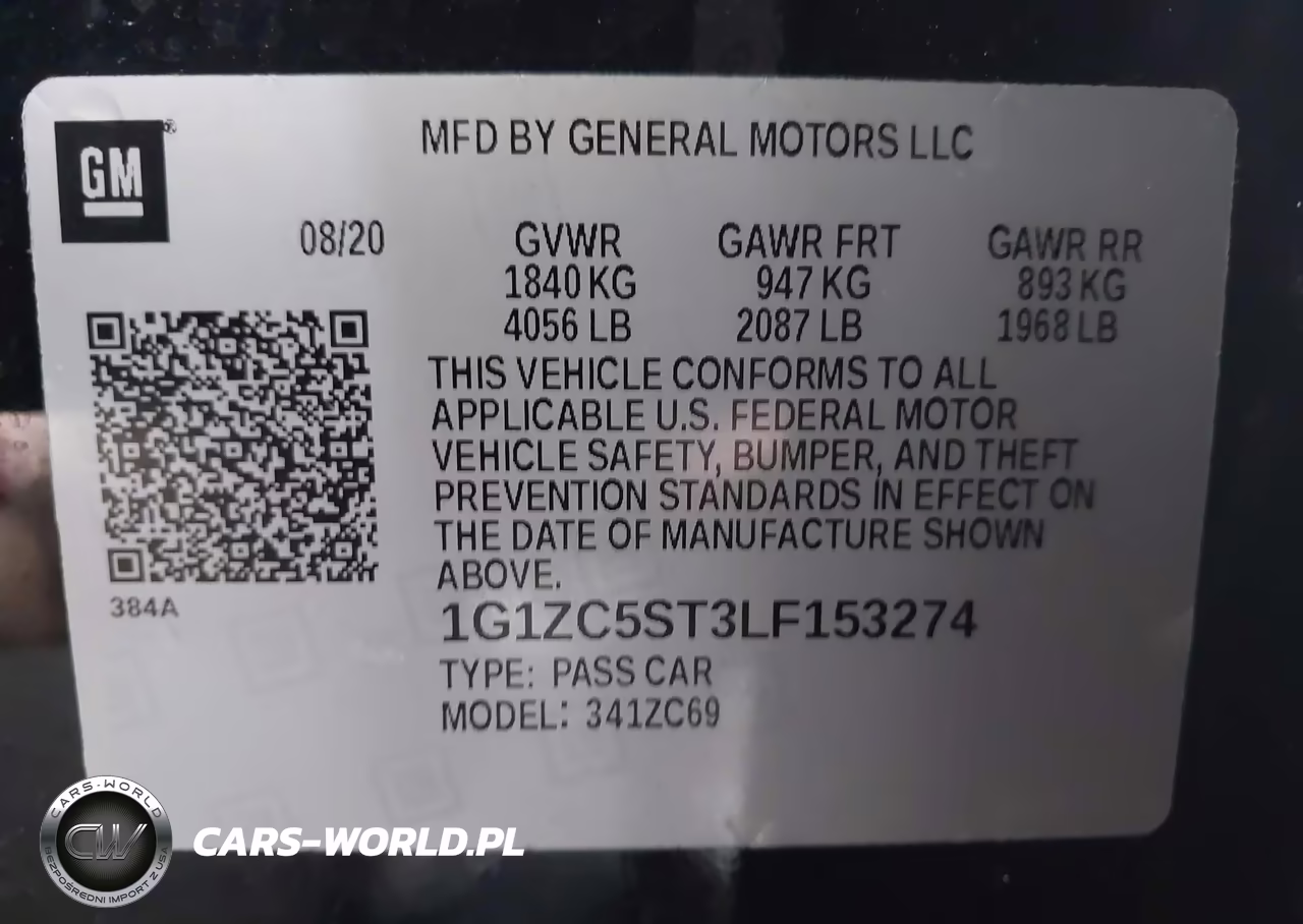 2020 Chevrolet Malibu Fwd 1Fl VIN:1G1ZC5ST3LF153274 - 9