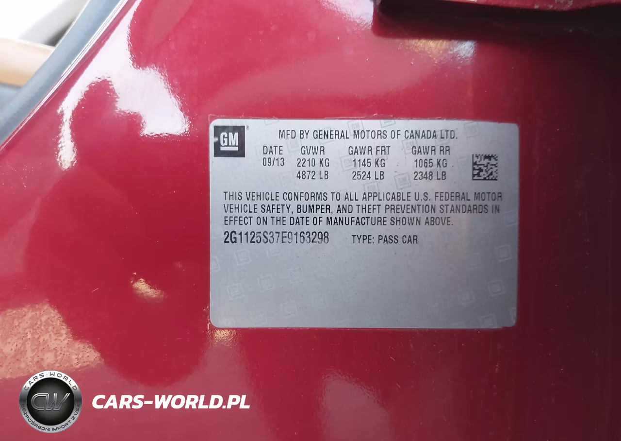 2014 Chevrolet Impala 2Lt VIN:2G1125S37E9163298 - 9