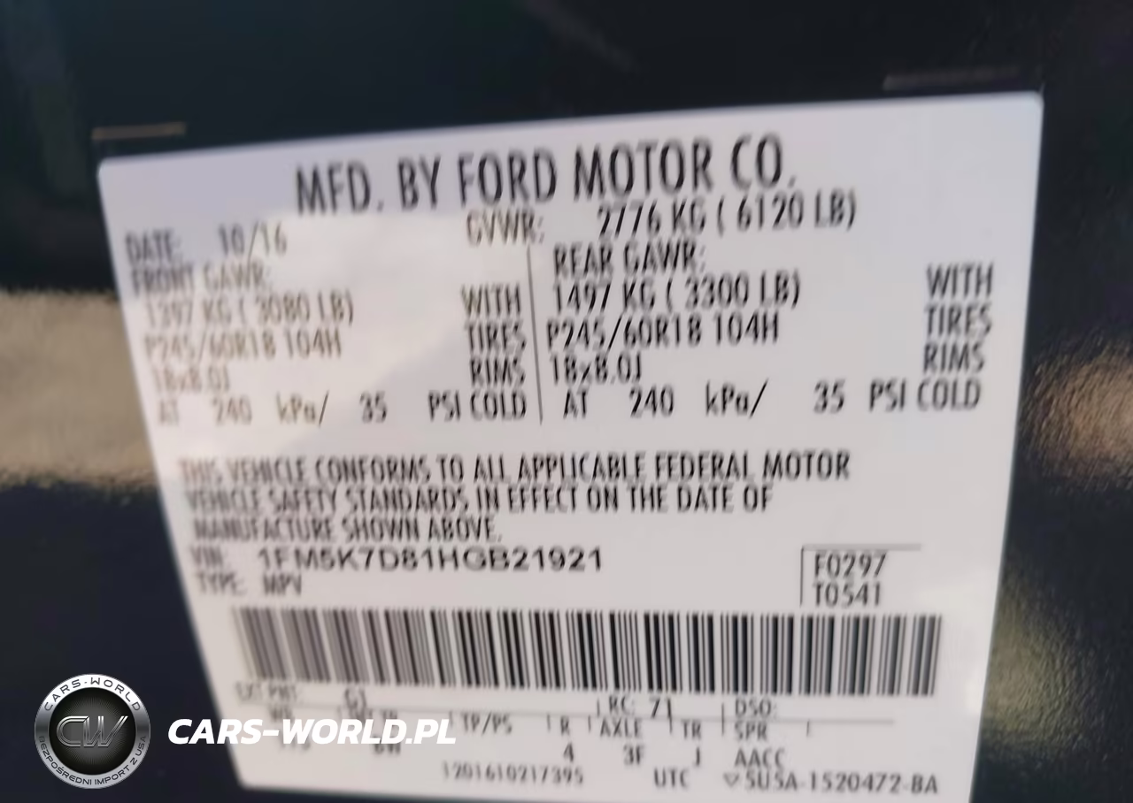 2017 Ford Explorer Xlt VIN:1FM5K7D81HGB21921 - 9