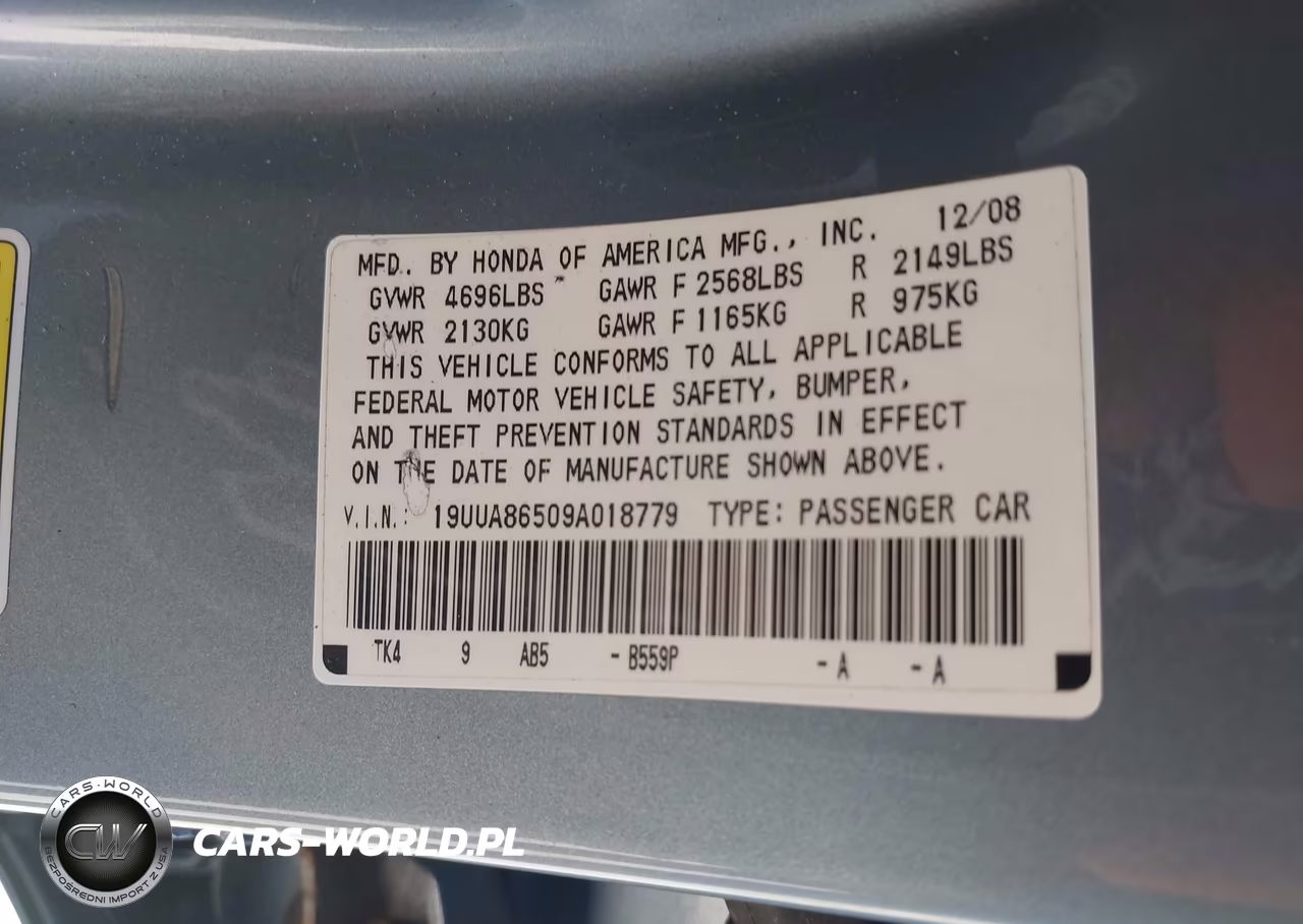 2009 Acura Tl 3.5 VIN:19UUA86509A018779 - 9