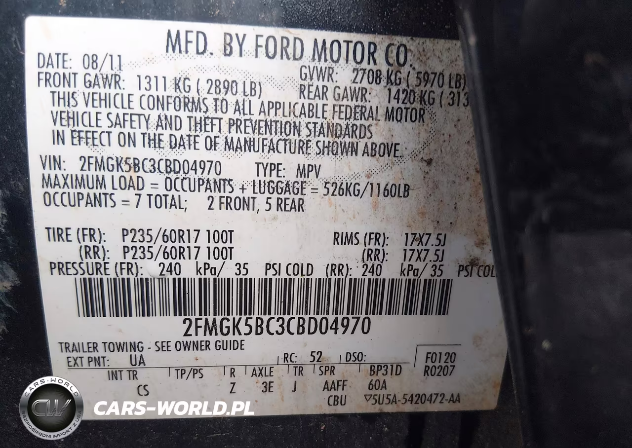 2012 Ford Flex Se VIN:2FMGK5BC3CBD04970 - 9
