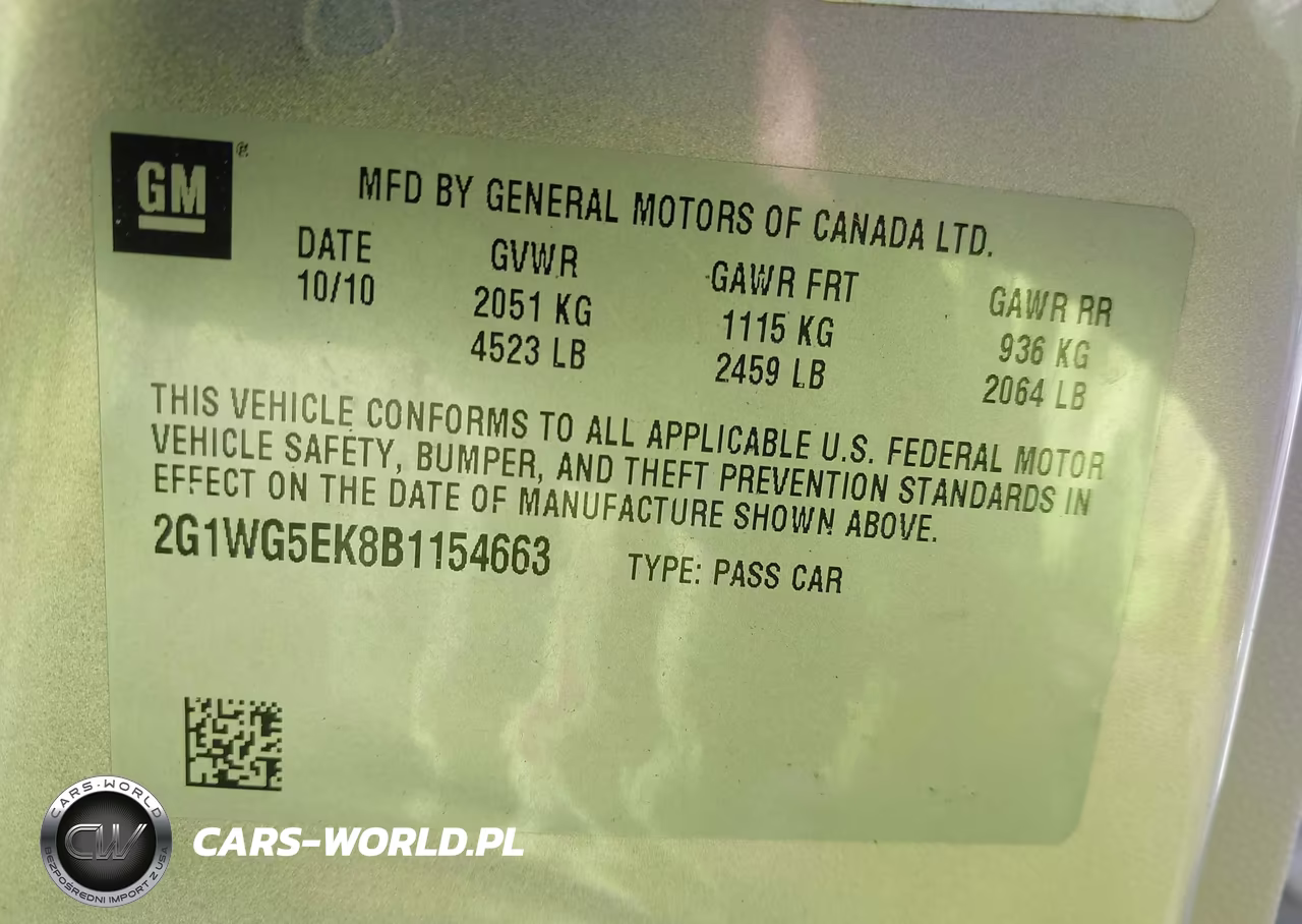 2011 Chevrolet Impala Lt VIN:2G1WG5EK8B1154663 - 9