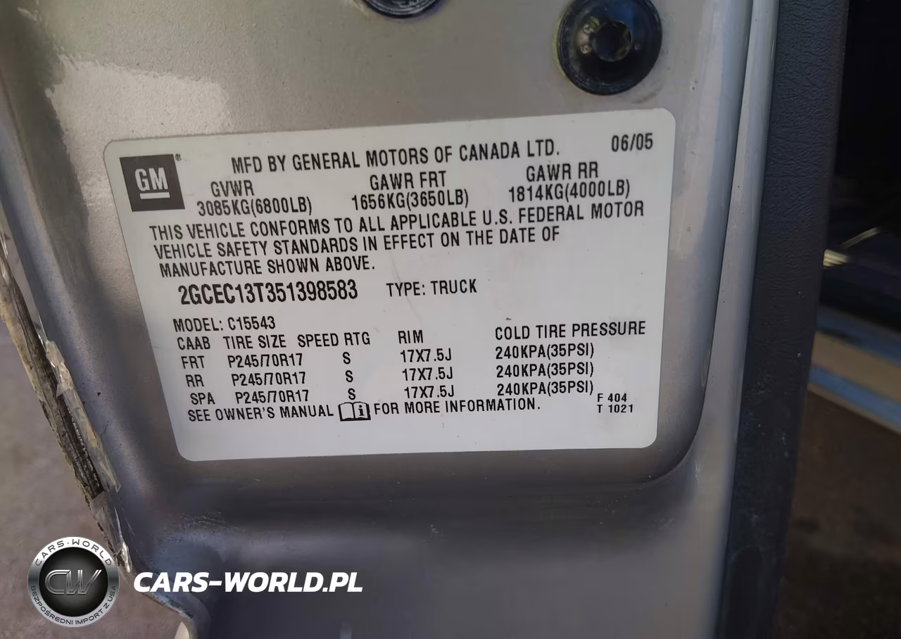2005 Chevrolet Silverado 1500 Ls VIN:2GCEC13T351398583 - 9
