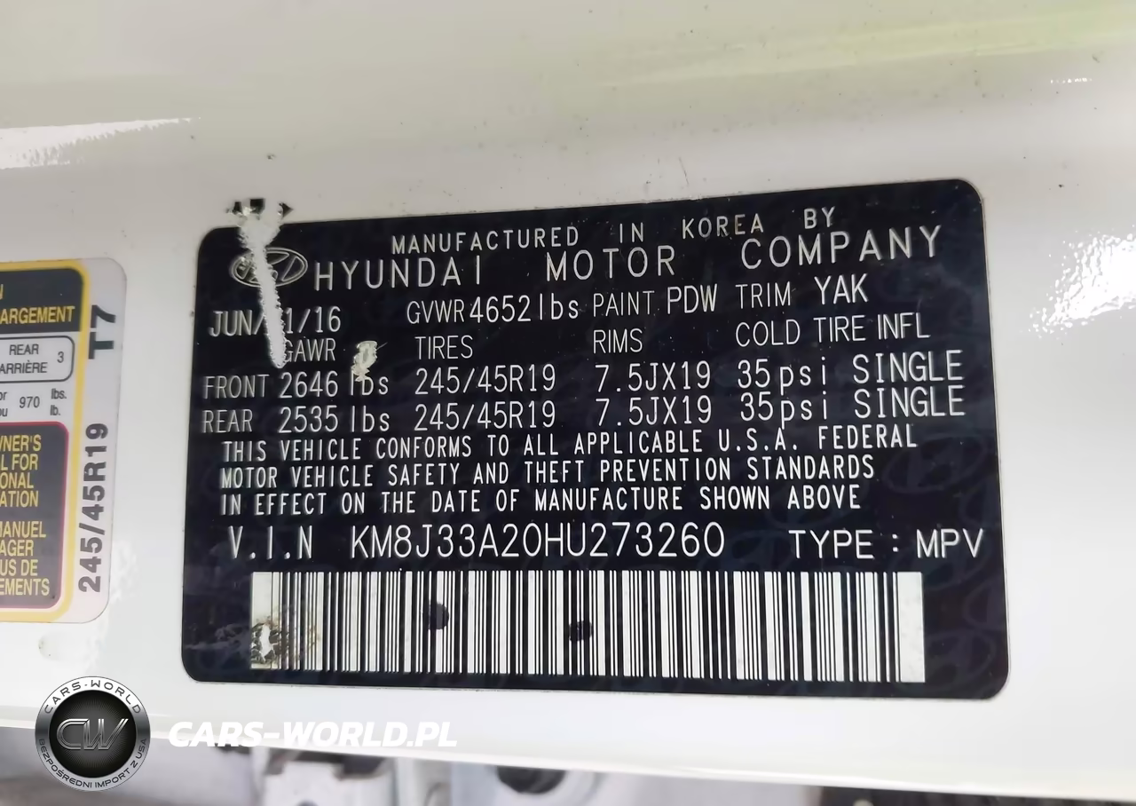 2017 Hyundai Tucson Limited VIN:KM8J33A20HU273260 - 9