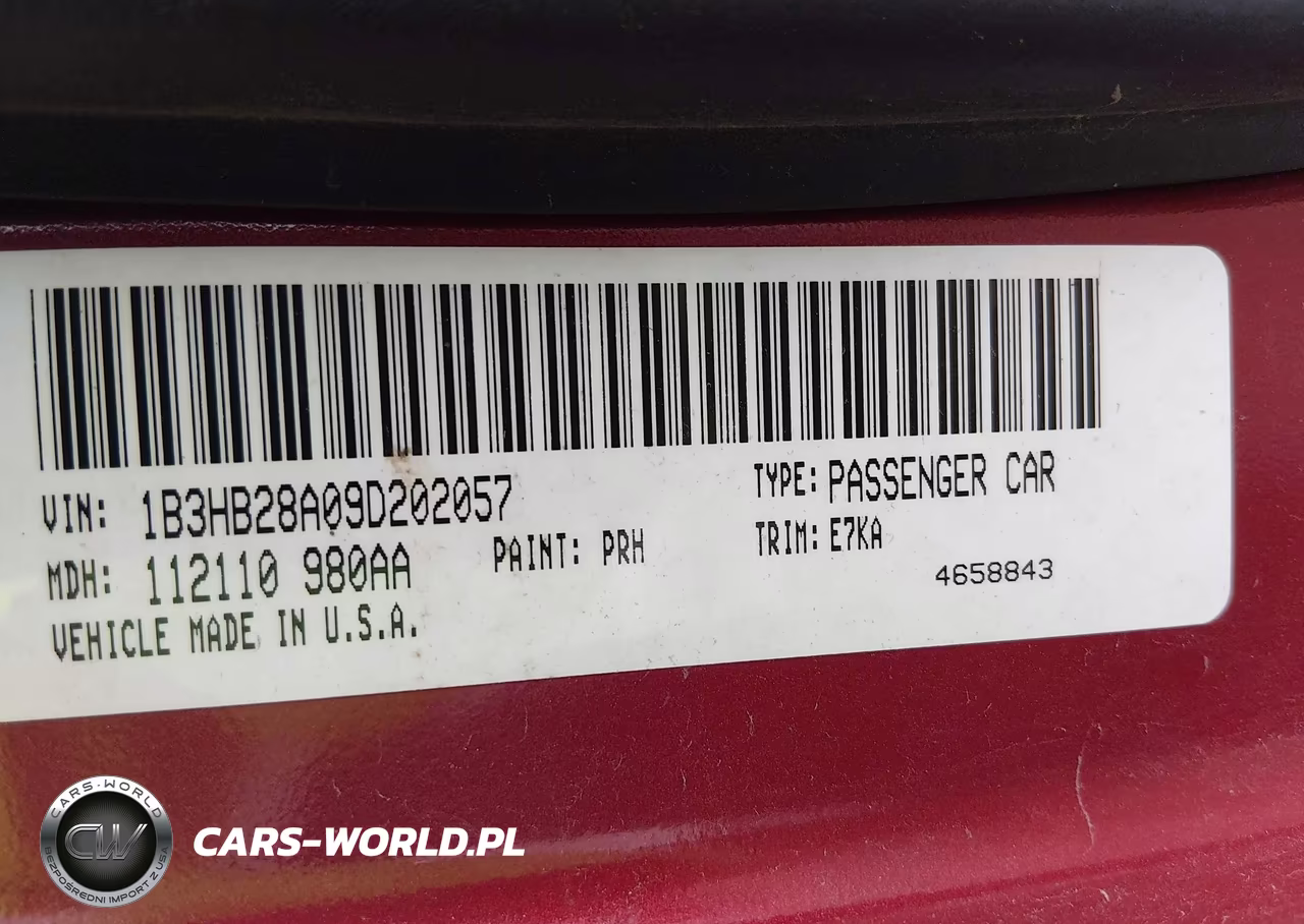 2009 Dodge Caliber Se VIN:1B3HB28A09D202057 - 9