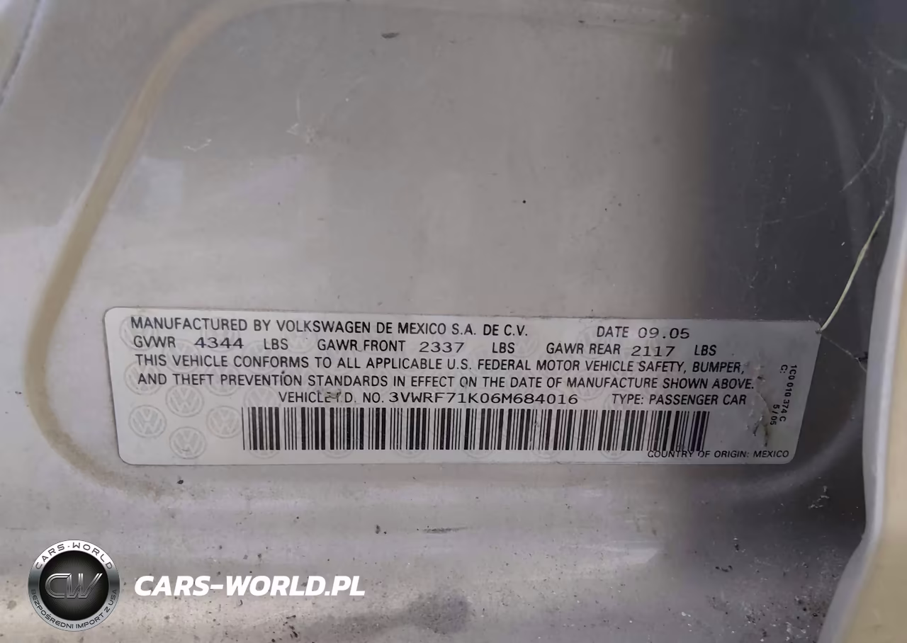 2006 Volkswagen Jetta 2.5 VIN:3VWRF71K06M684016 - 9