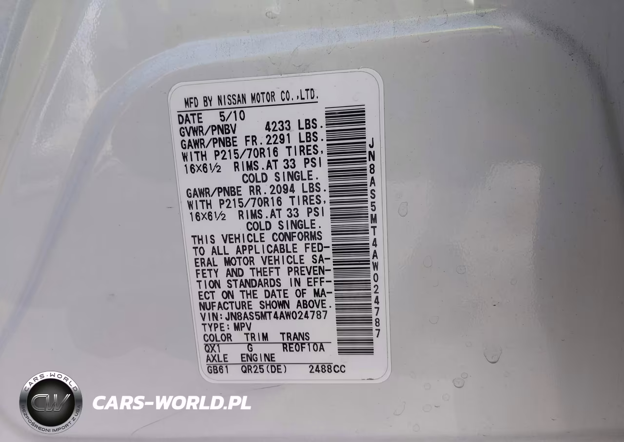 2010 Nissan Rogue S VIN:JN8AS5MT4AW024787 - 9