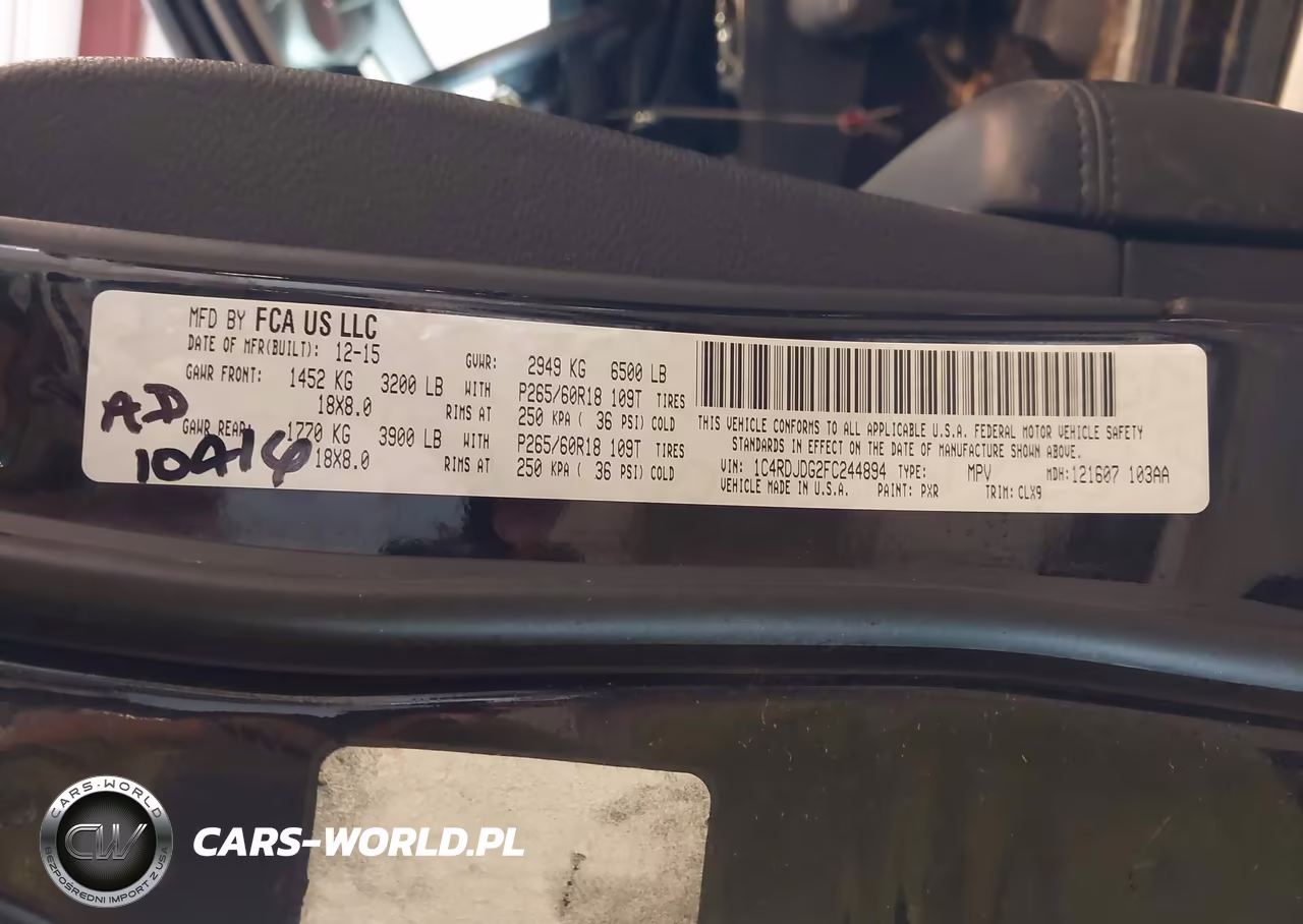 2015 Dodge Durango Limited VIN:1C4RDJDG2FC244894 - 9