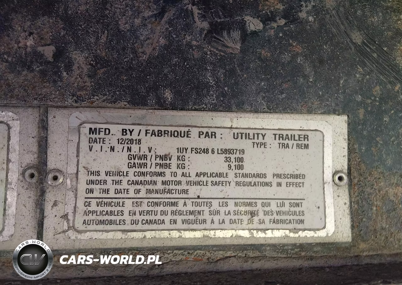 2020 Utility Trailer Mfg Unknown VIN:1UYFS2486L5893719 - 9