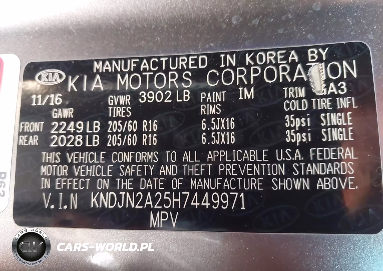 2017 Kia Soul VIN:KNDJN2A25H7449971 - 9