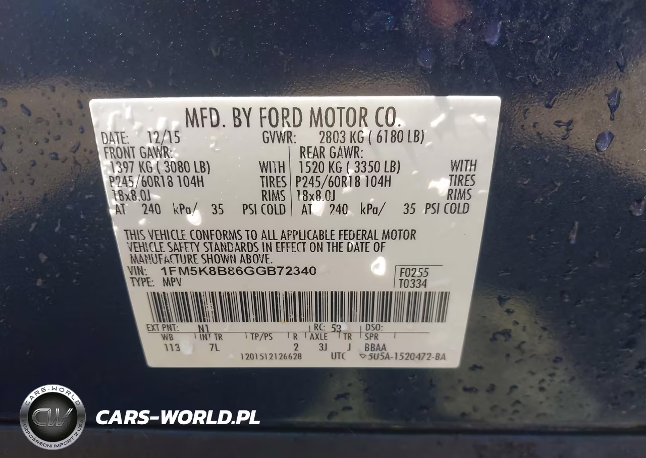 2016 Ford Explorer VIN:1FM5K8B86GGB72340 - 9