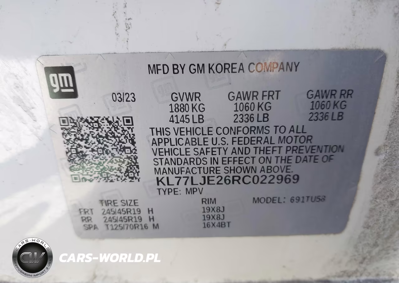 2024 Chevrolet Trax Fwd 2Rs VIN:KL77LJE26RC022969 - 9