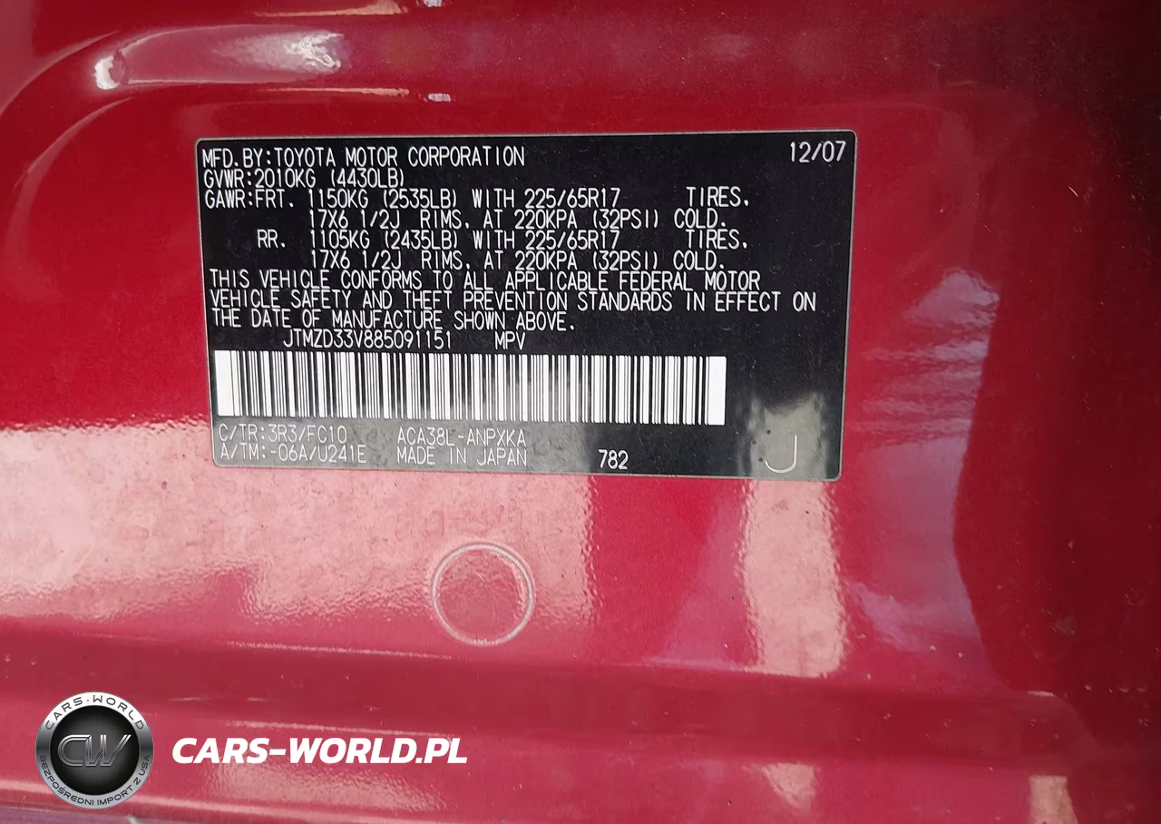 2008 Toyota Rav4 VIN:JTMZD33V885091151 - 9