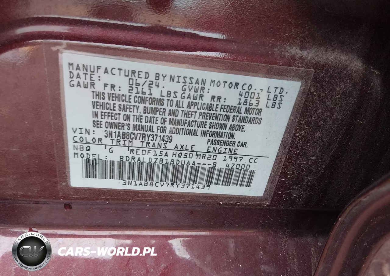 2024 Nissan Sentra Sv Xtronic Cvt VIN:3N1AB8CV7RY371439 - 9
