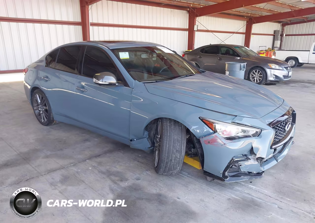 2021 Infiniti Q50 Red Sport 400 VIN:JN1FV7DP5MM850476 - 1