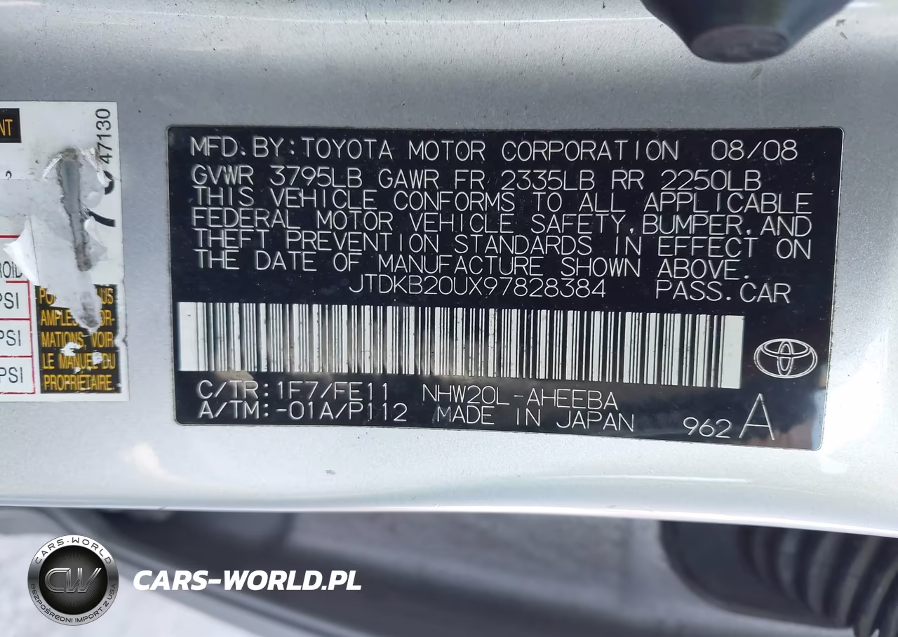 2009 Toyota Prius VIN:JTDKB20UX97828384 - 9