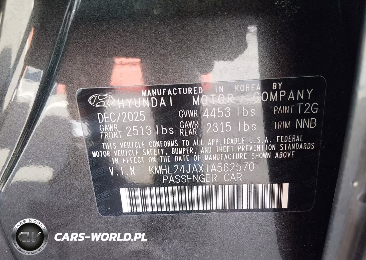 2026 Hyundai Sonata Se VIN:KMHL24JAXTA562570 - 9