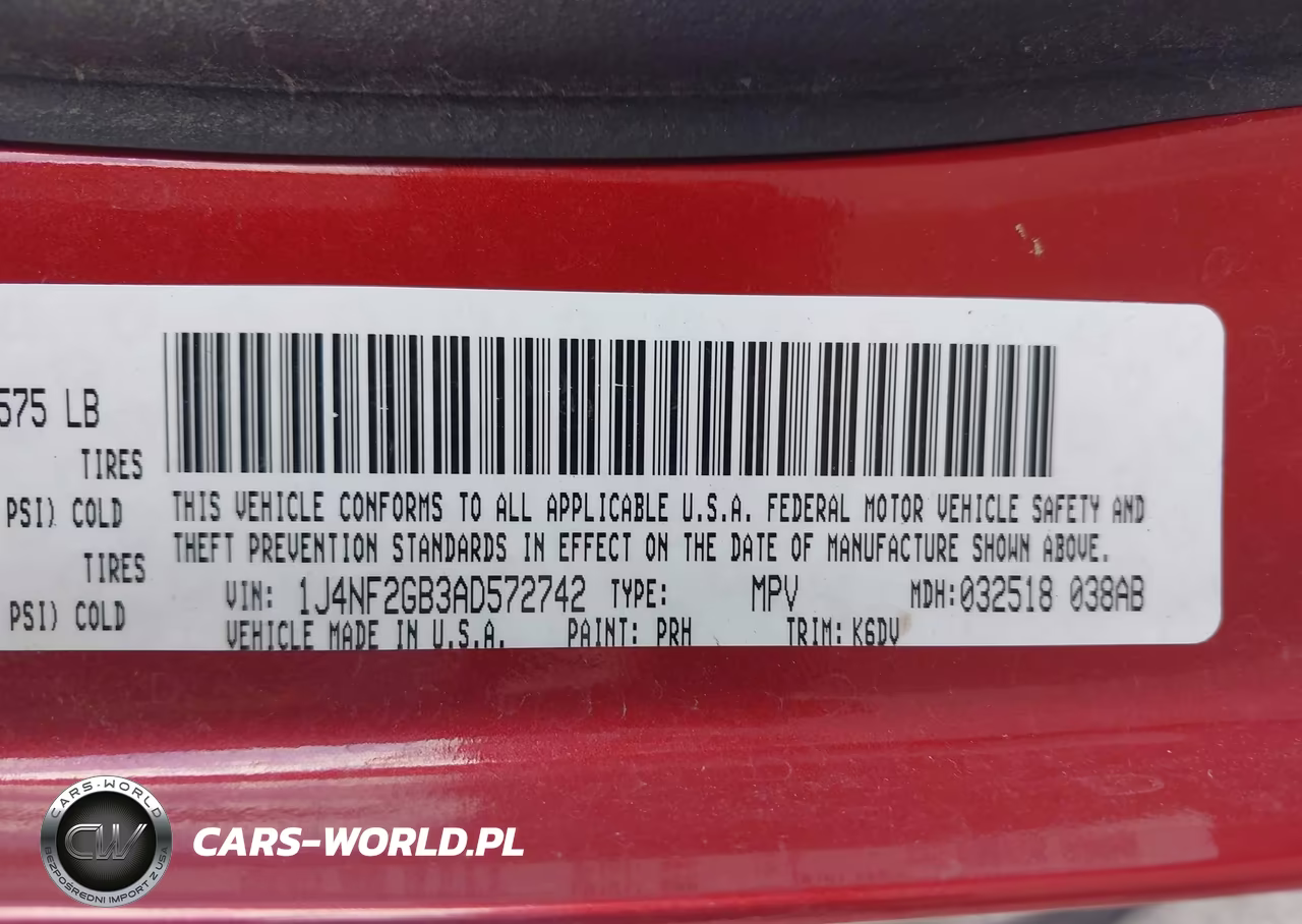 2010 Jeep Patriot Sport VIN:1J4NF2GB3AD572742 - 9