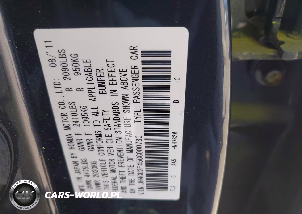 2012 Acura Tsx 2.4 VIN:JH4CU2F45CC000780 - 9