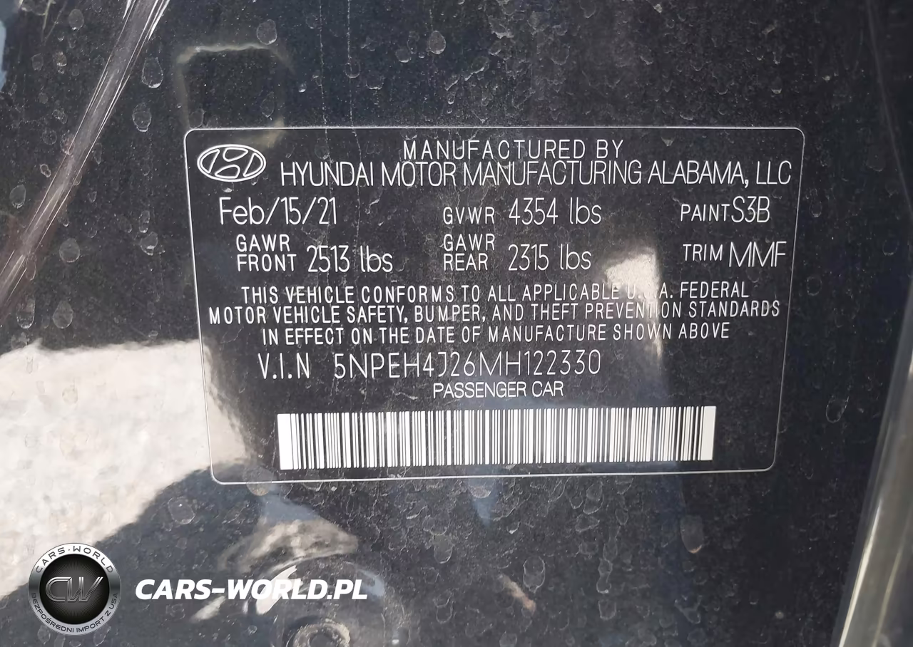 2021 Hyundai Sonata Limited VIN:5NPEH4J26MH122330 - 9