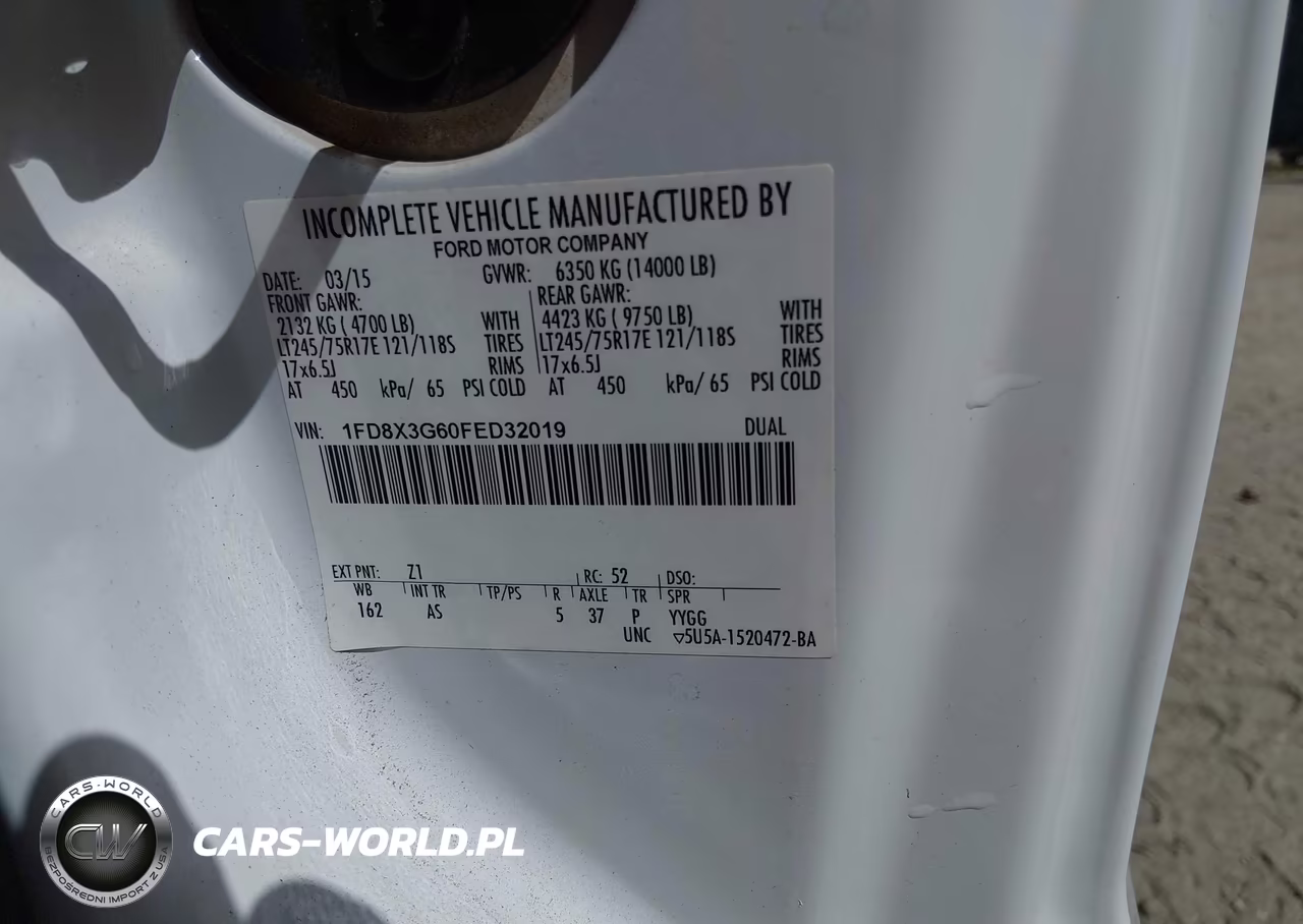 2015 Ford F-350 Chassis Xl VIN:1FD8X3G60FED32019 - 9