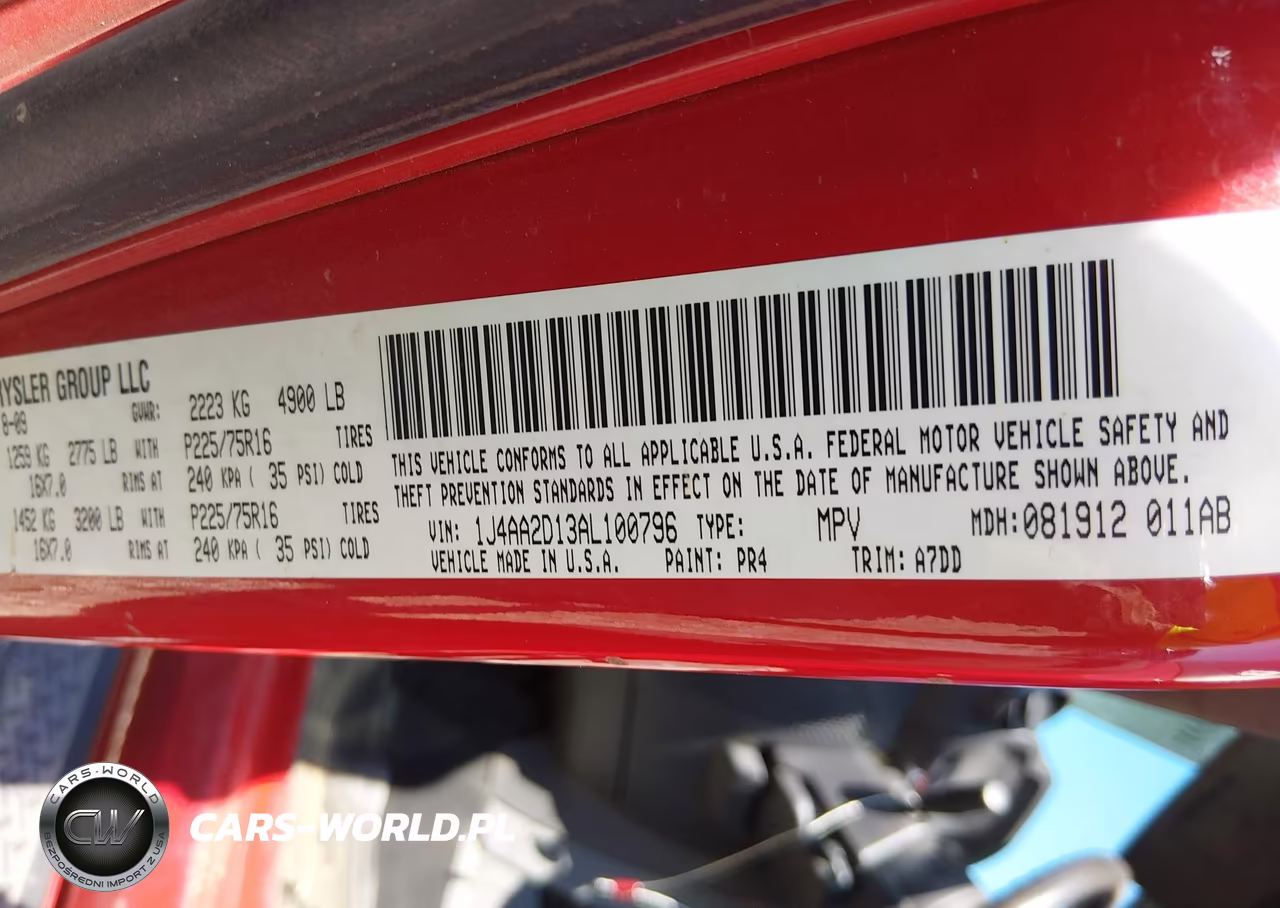 2010 Jeep Wrangler Sport VIN:1J4AA2D13AL100796 - 9
