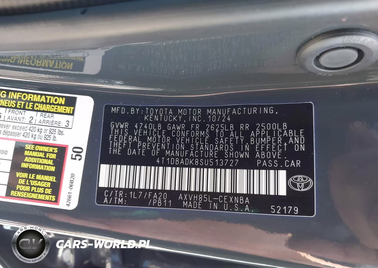2025 Toyota Camry Le VIN:4T1DBADK8SU513727 - 9