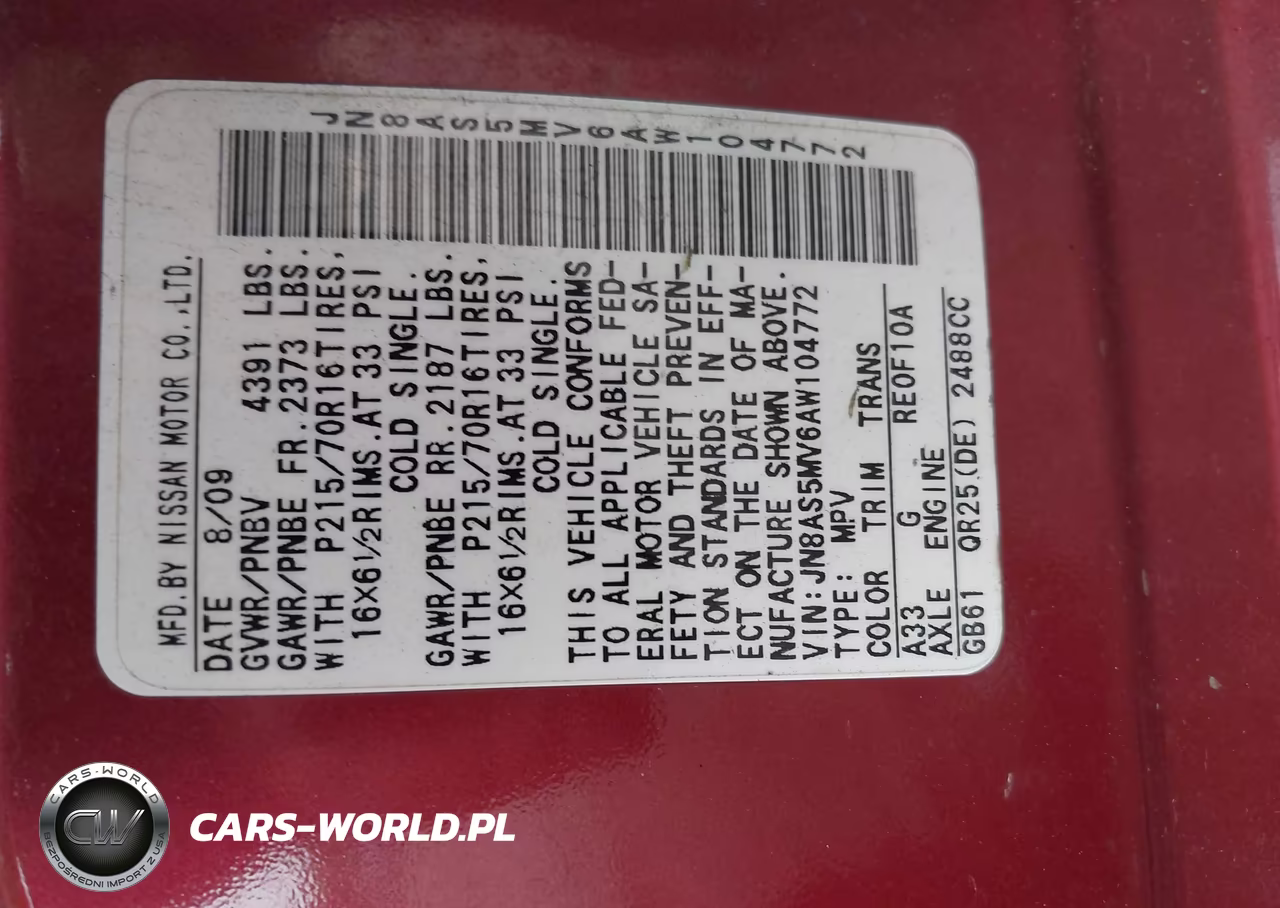 2010 Nissan Rogue S VIN:JN8AS5MV6AW104772 - 9