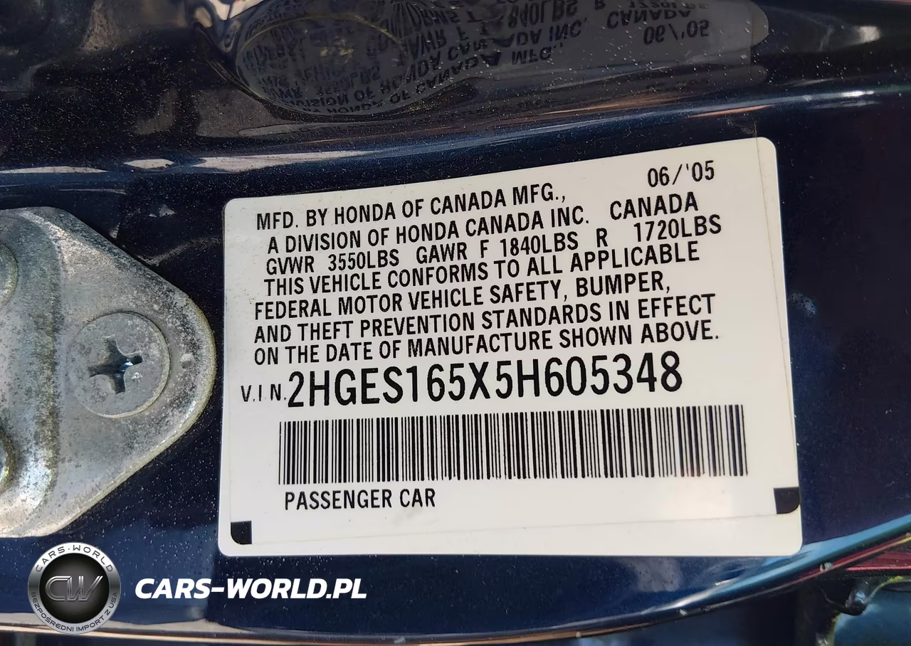 2005 Honda Civic Lx VIN:2HGES165X5H605348 - 9