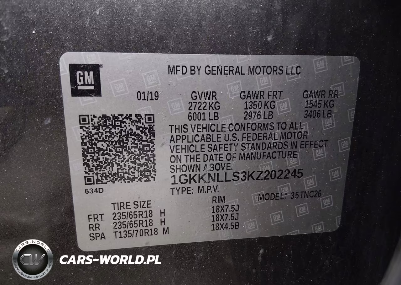2019 GMC Acadia Sle-2 VIN:1GKKNLLS3KZ202245 - 9