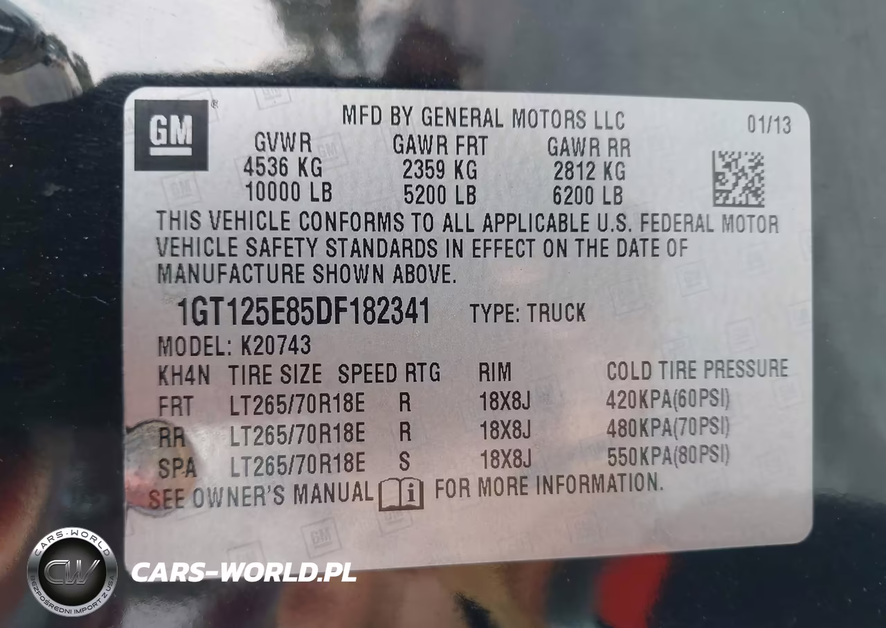2013 GMC Sierra 2500Hd Denali VIN:1GT125E85DF182341 - 7