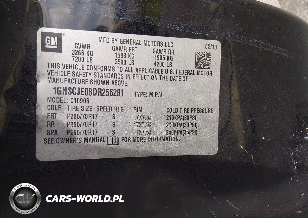 2013 Chevrolet Suburban 1500 Lt VIN:1GNSCJE08DR256281 - 9