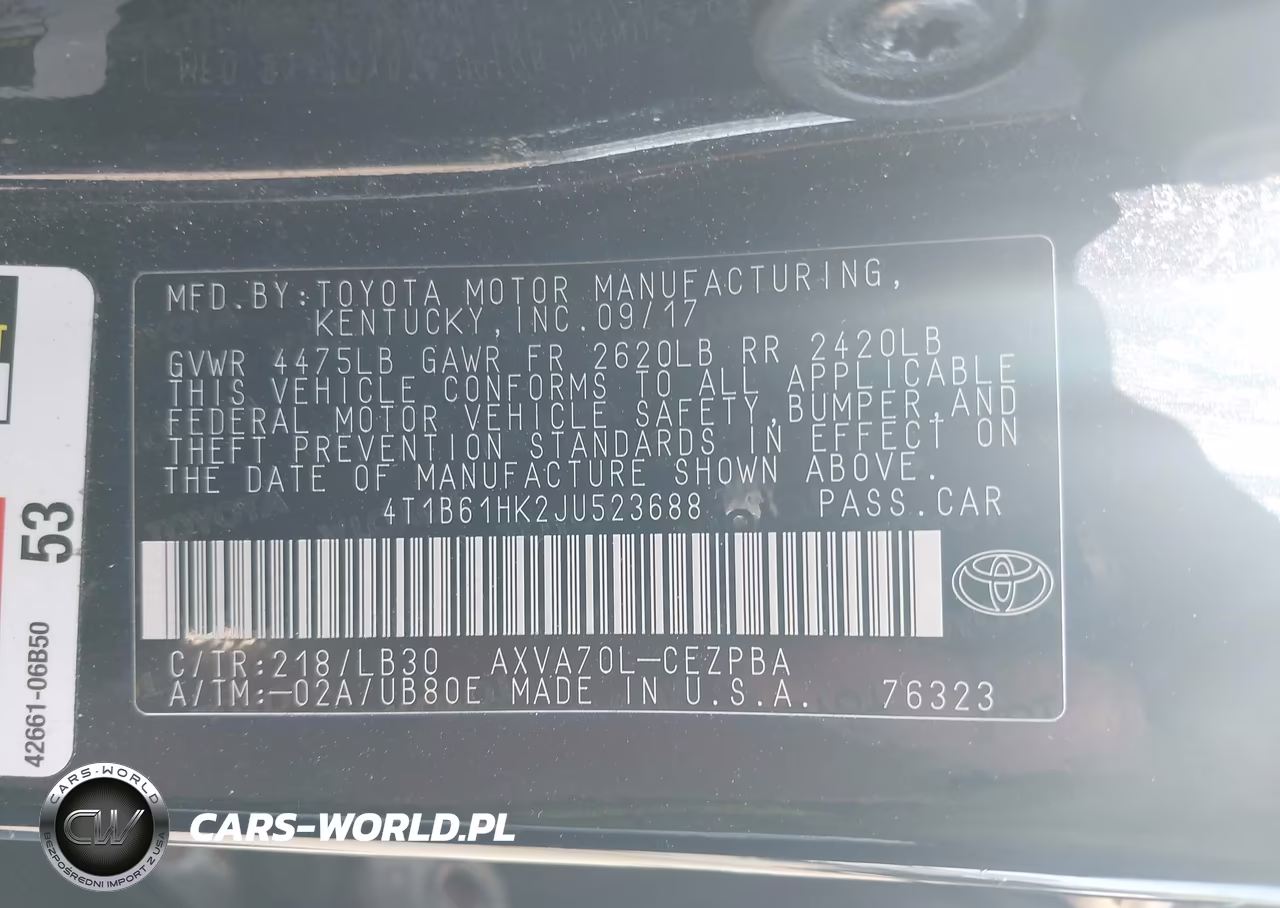 2018 Toyota Camry Xse VIN:4T1B61HK2JU523688 - 9