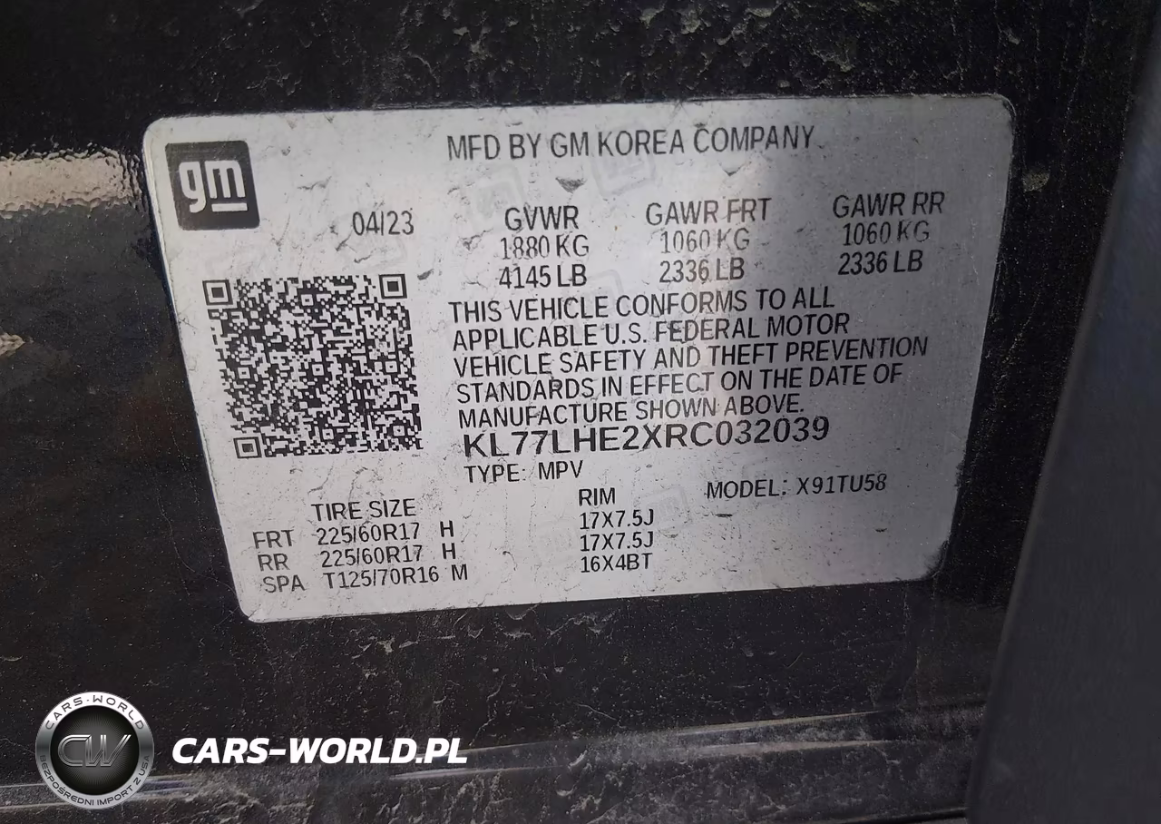 2024 Chevrolet Trax Fwd Lt VIN:KL77LHE2XRC032039 - 9
