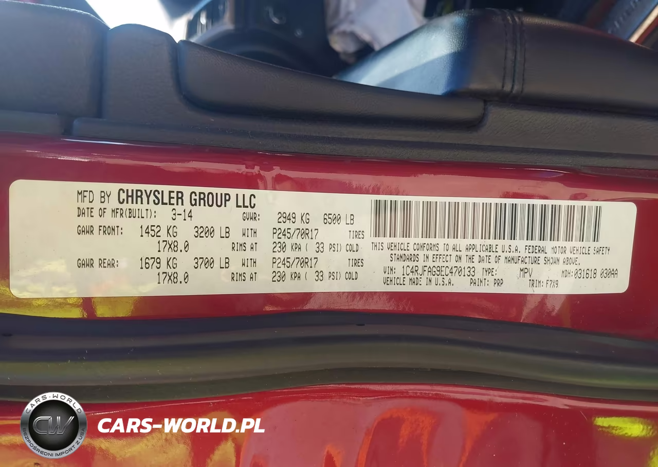 2014 Jeep Grand Cherokee Laredo VIN:1C4RJFAG9EC470133 - 9