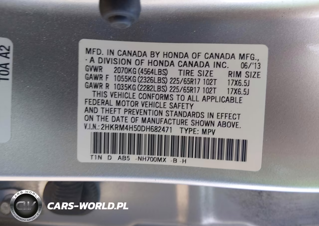 2013 Honda Cr-V Ex VIN:2HKRM4H50DH682471 - 9