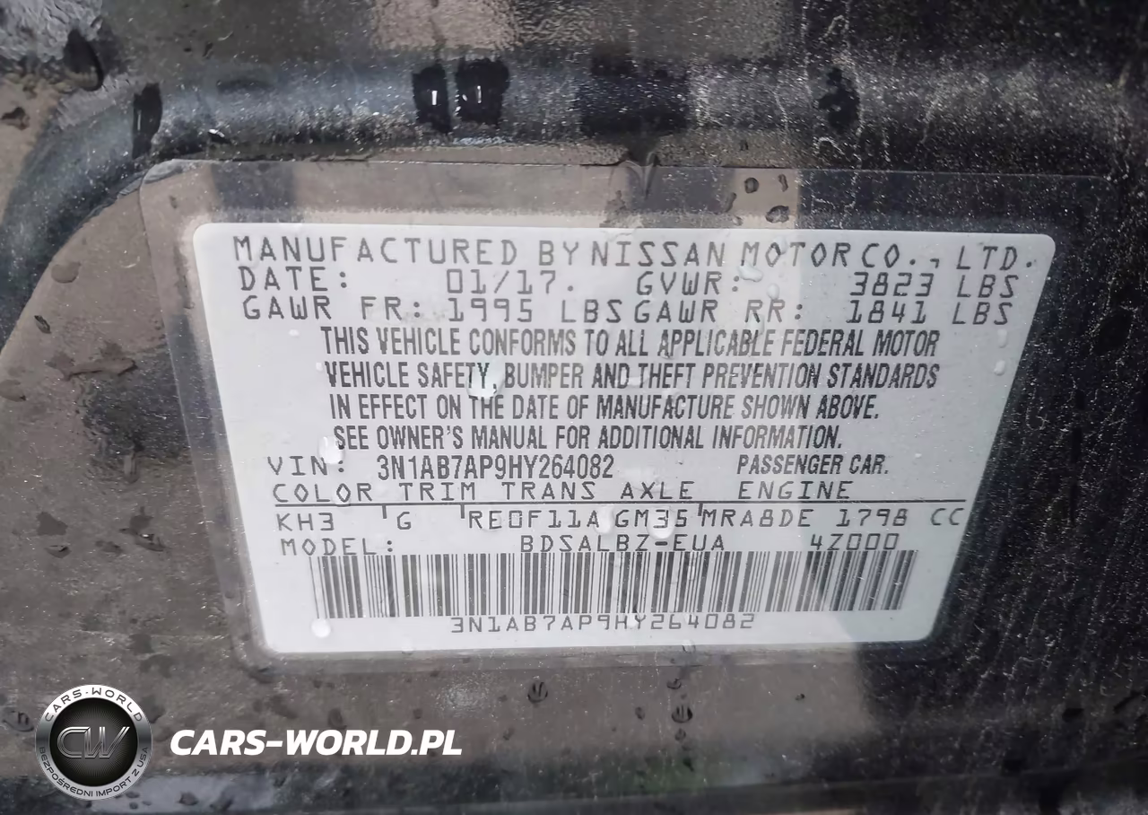 2017 Nissan Sentra S VIN:3N1AB7AP9HY264082 - 9
