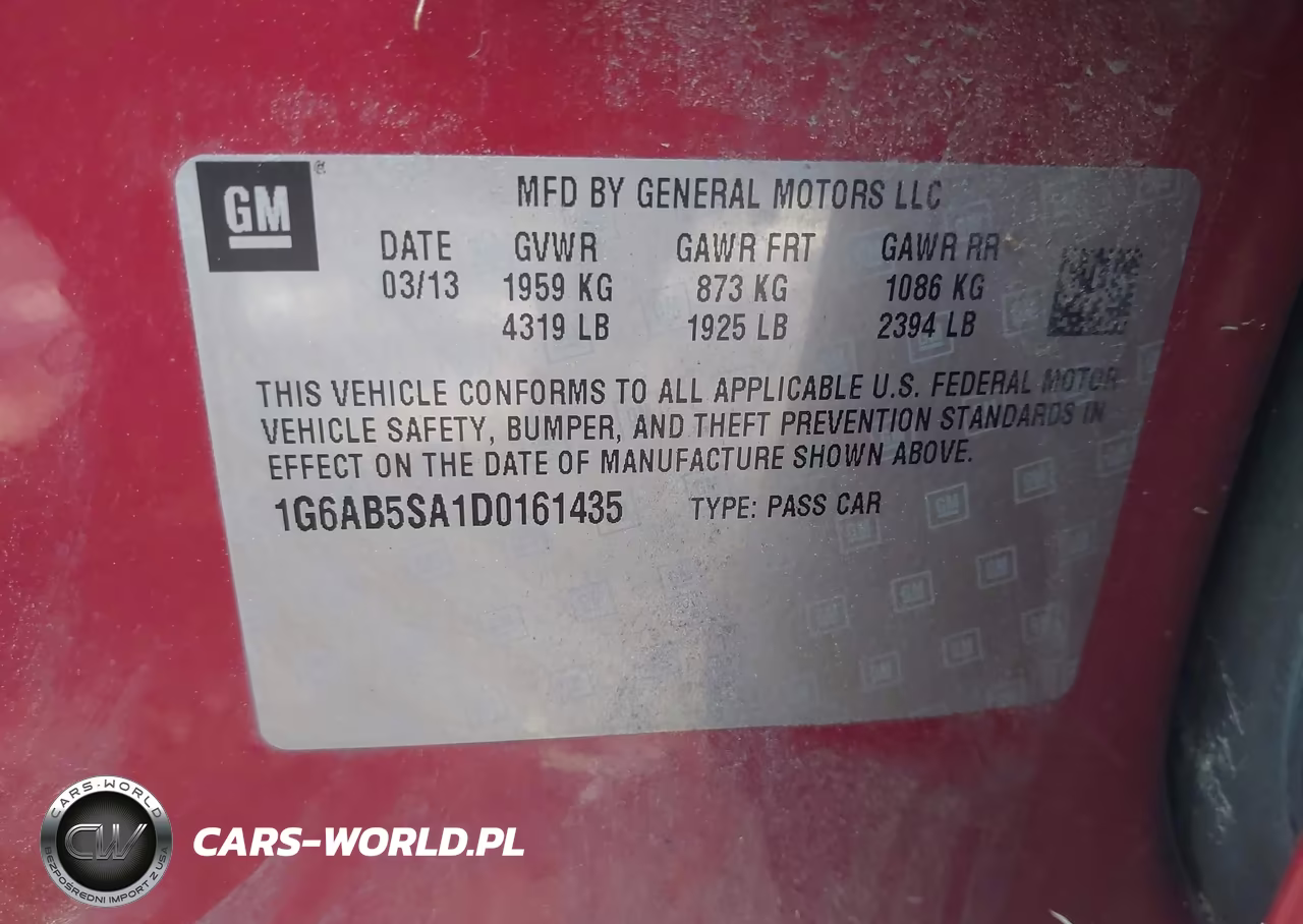 2013 Cadillac Ats Luxury VIN:1G6AB5SA1D0161435 - 9