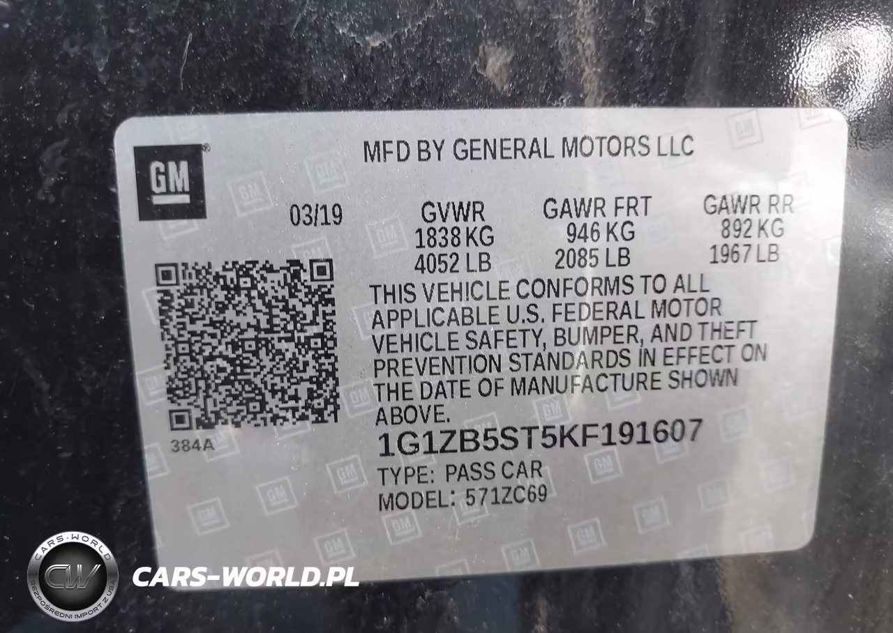 2019 Chevrolet Malibu 1Ls VIN:1G1ZB5ST5KF191607 - 9