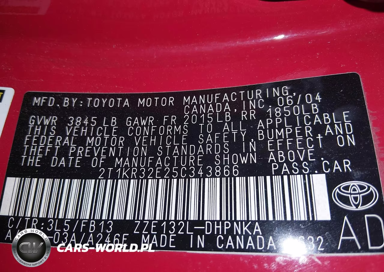 2005 Toyota Corolla Matrix Xr VIN:2T1KR32E25C343866 - 9