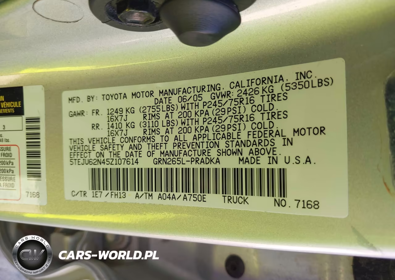 2005 Toyota Tacoma Prerunner V6 VIN:5TEJU62N45Z107614 - 9