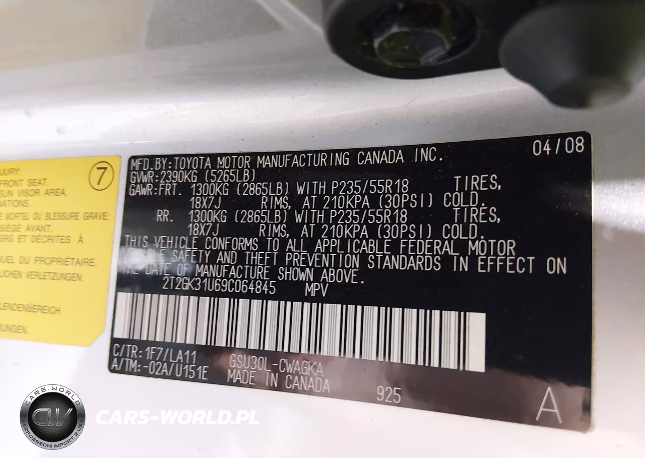 2009 Lexus Rx 350 VIN:2T2GK31U69C064845 - 9
