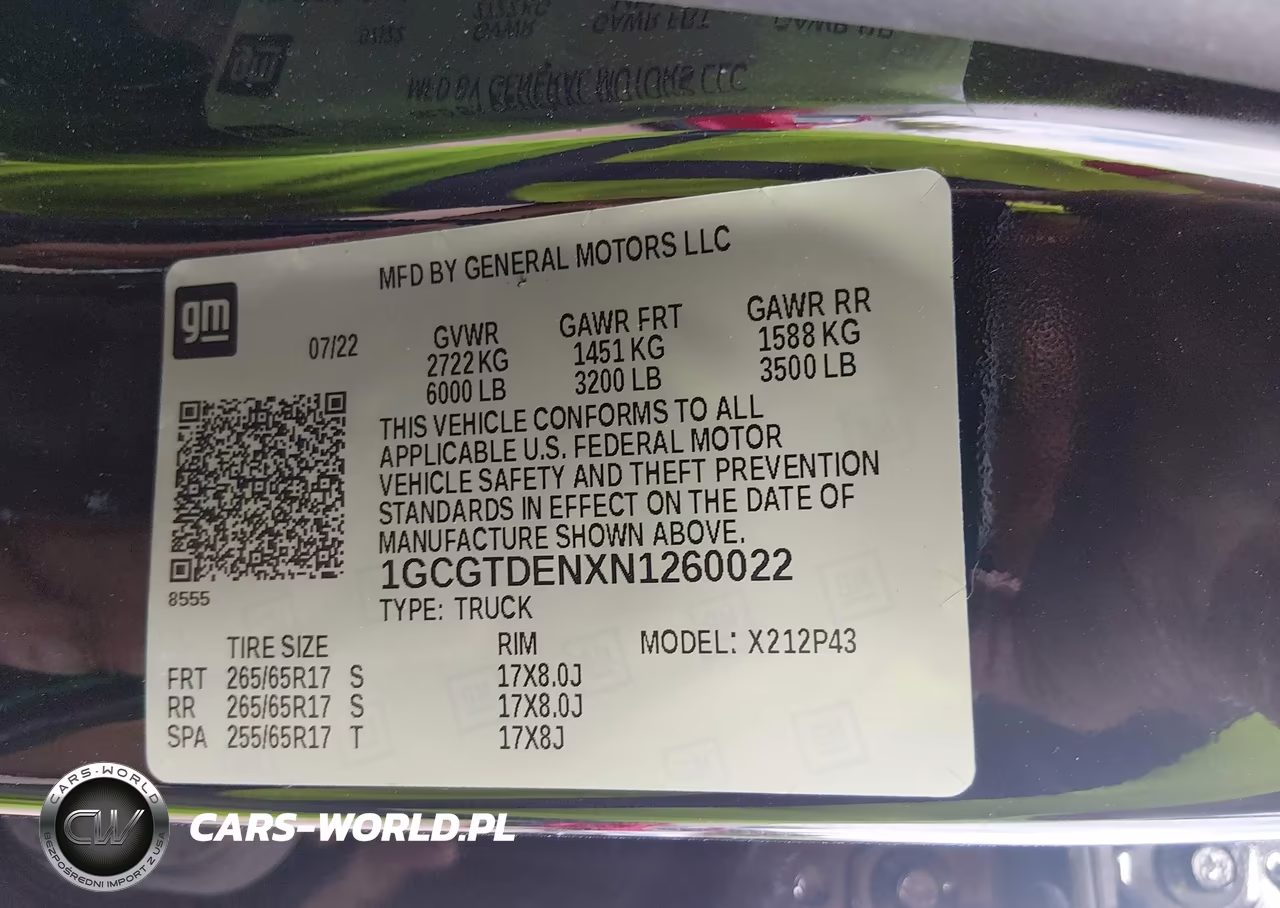 2022 Chevrolet Colorado 4Wd Short Box Z71 VIN:1GCGTDENXN1260022 - 9