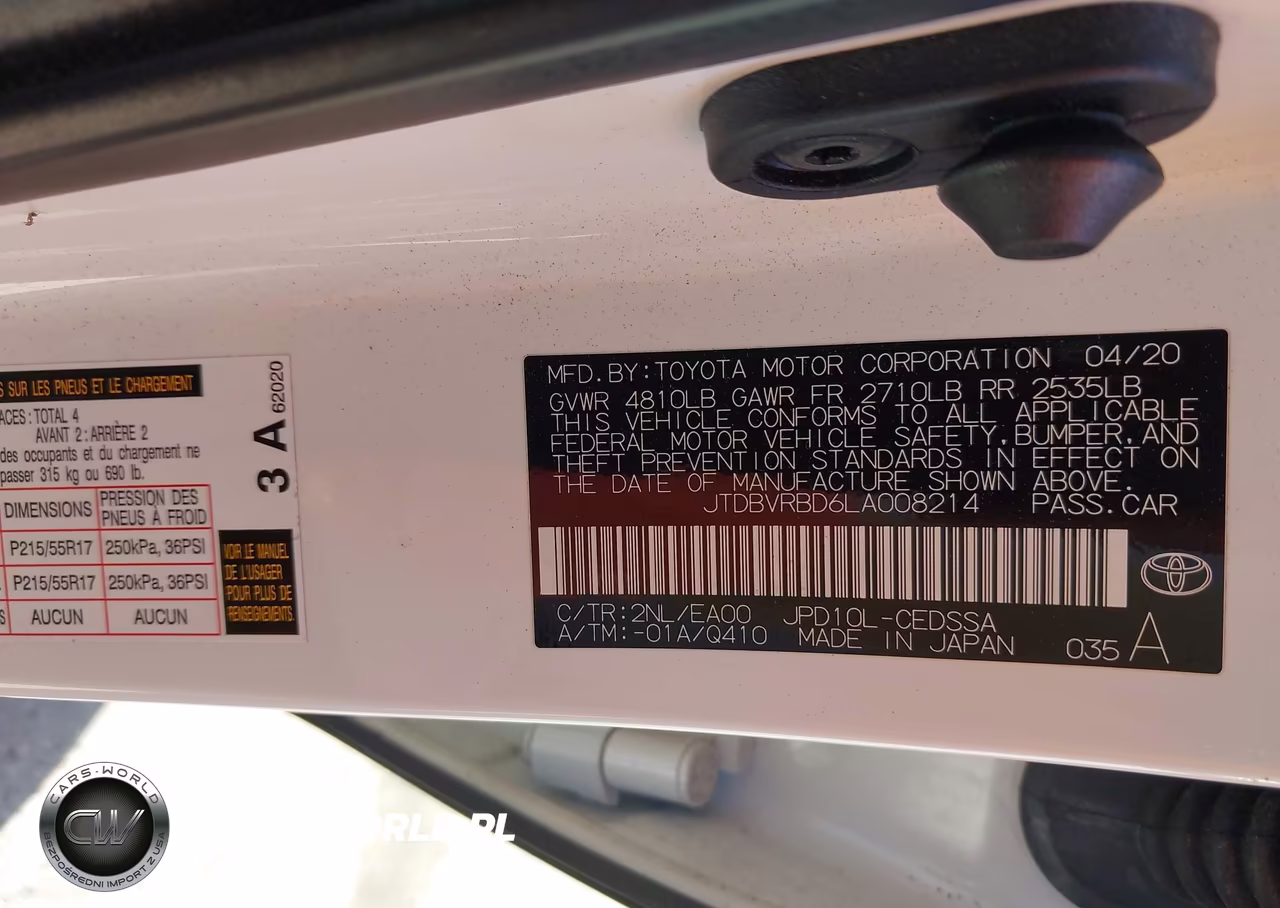 2020 Toyota Mirai VIN:JTDBVRBD6LA008214 - 9