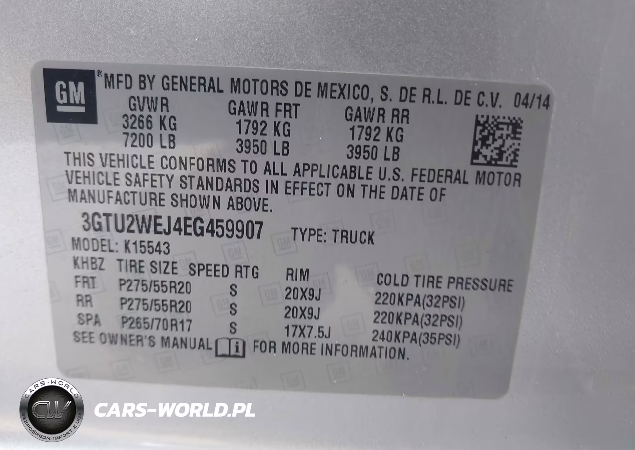 2014 GMC Sierra 1500 Denali VIN:3GTU2WEJ4EG459907 - 9