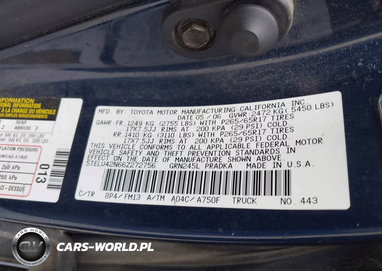 2006 Toyota Tacoma Base V6 VIN:5TELU42N66Z272756 - 9