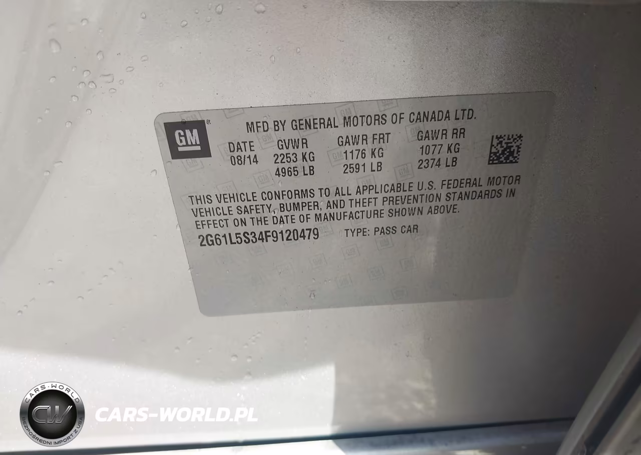 2015 Cadillac Xts Standard VIN:2G61L5S34F9120479 - 9