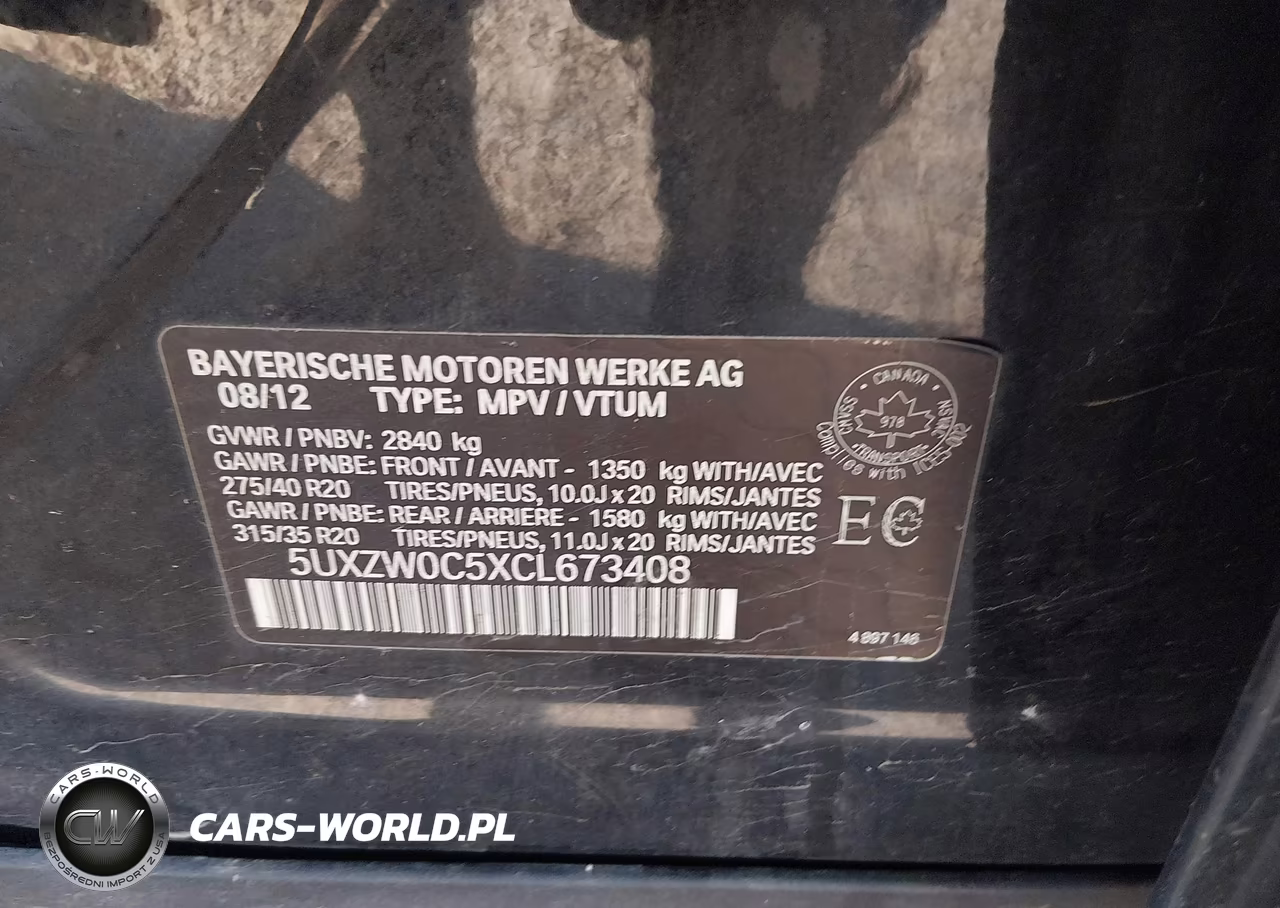 2012 BMW X5 xDrive35D VIN:5UXZW0C5XCL673408 - 9