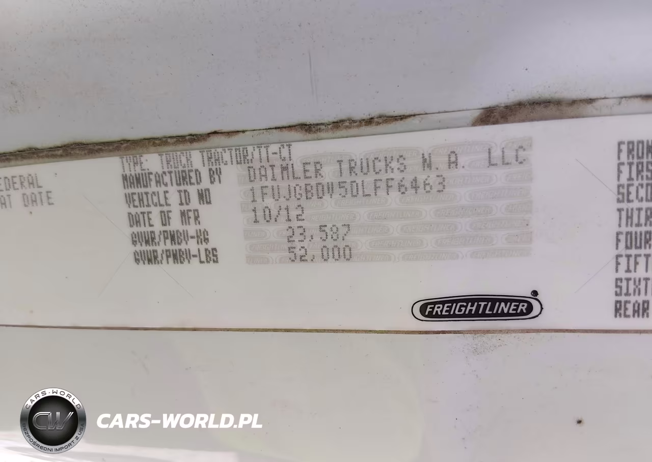 2013 Freightliner Cascadia 113 VIN:1FUJGBDV5DLFF6463 - 5