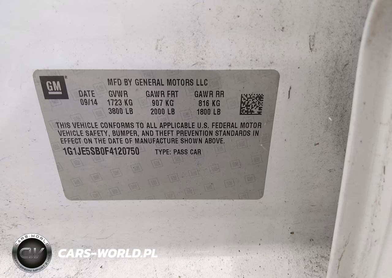 2015 Chevrolet Sonic Ltz Auto VIN:1G1JE5SB0F4120750 - 9